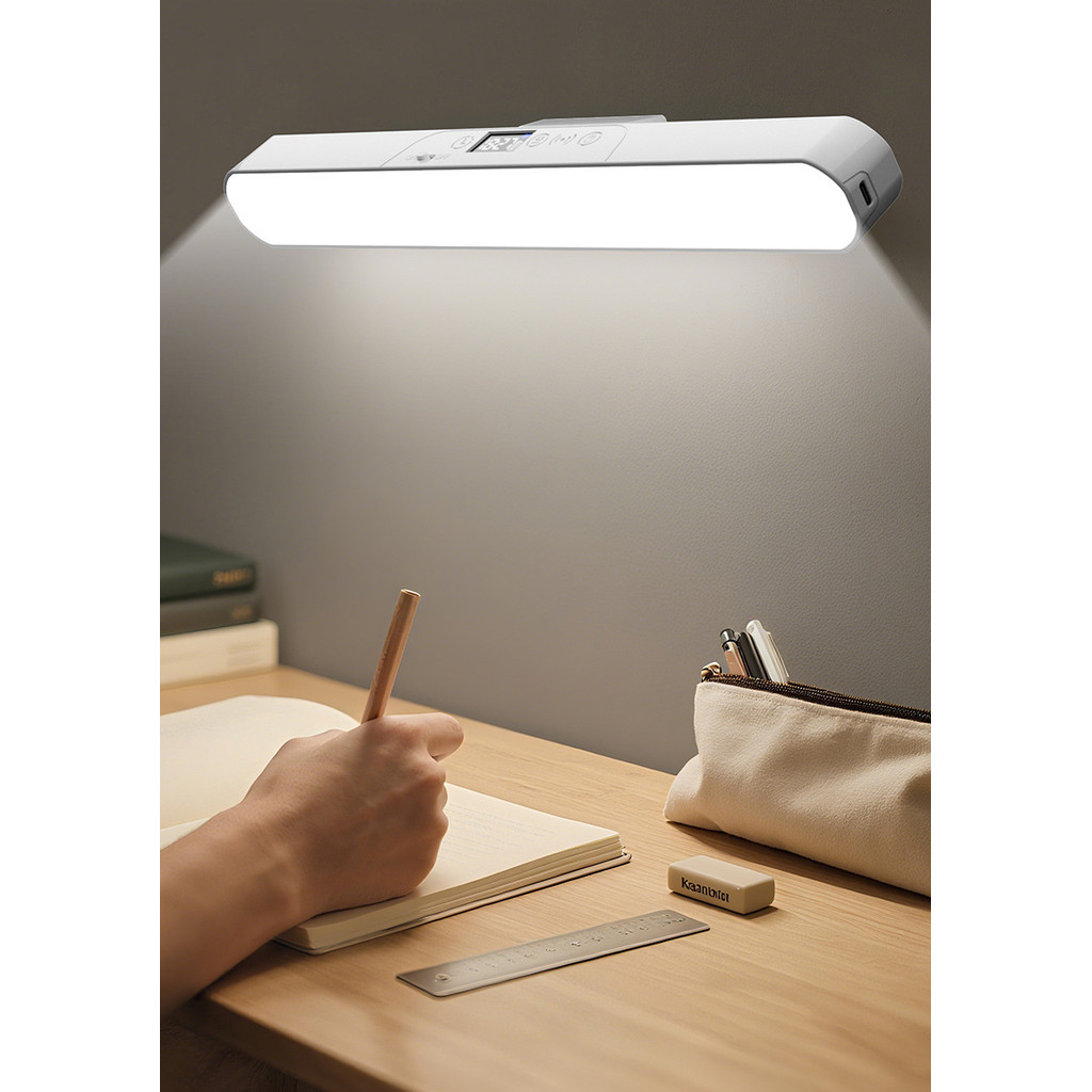 LED Desk Lamp Eye Study Dormitory Reang Lamp LED Power splay Clock Timer Magnetic Cool Lamp