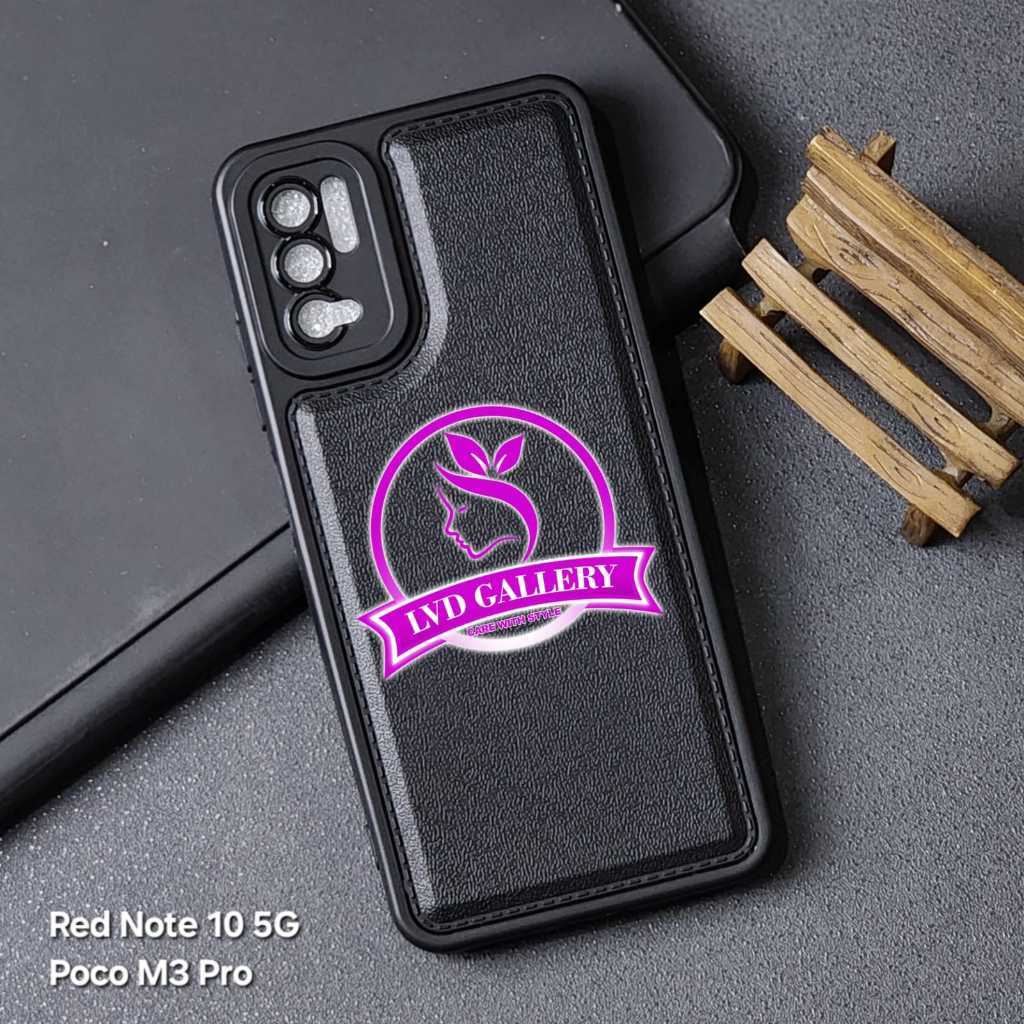 Poco M3 Poco M3 Pro Poco M4 Pro Poco M5 Poco M6 4G Poco M6 Pro 4G Case Leather Black SoftCase Poco M