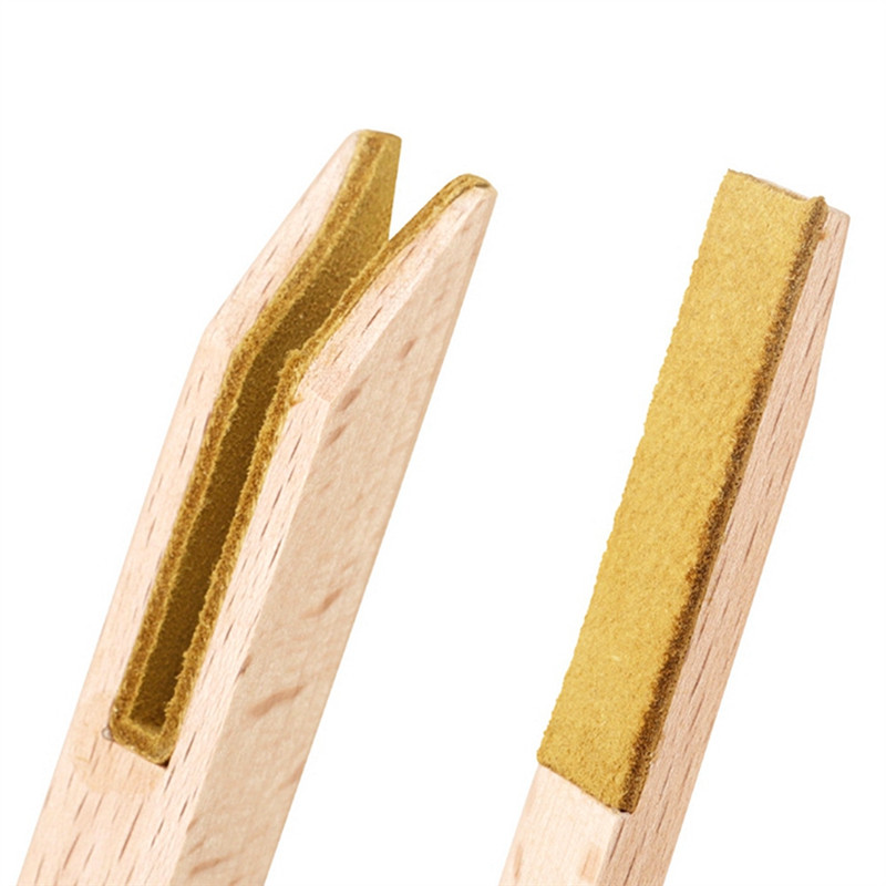 ABST Piano Repair And Nail Polishing Stick Set, Wooden Nail Polishing Buffing Bar For Piano Maintena