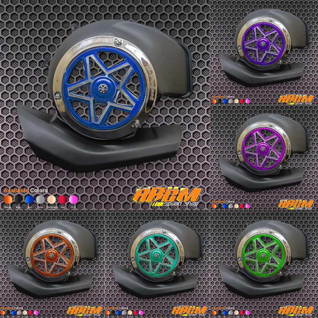 Tutup Cover Kipas Mesin Set Spiner Spinner Bintang Big Project V1 PNP Yamaha Mio M3 Mio S Mio Z Fino