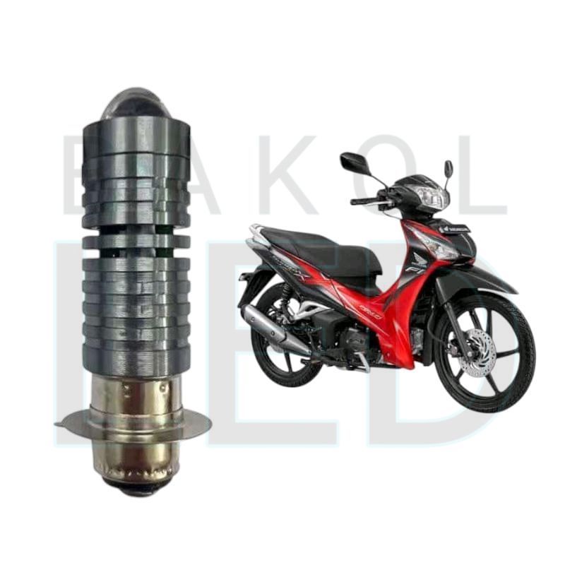 1pcs Lampu depan LED H6 Laser motor Honda Supra X 125 Helm In BL