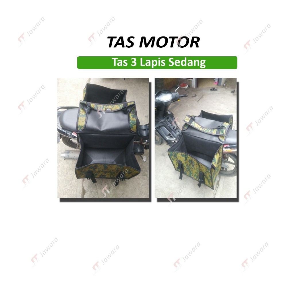 Jawara Tas Barang Untuk Motor Anti Air Bahan Tebal 3 Lapis