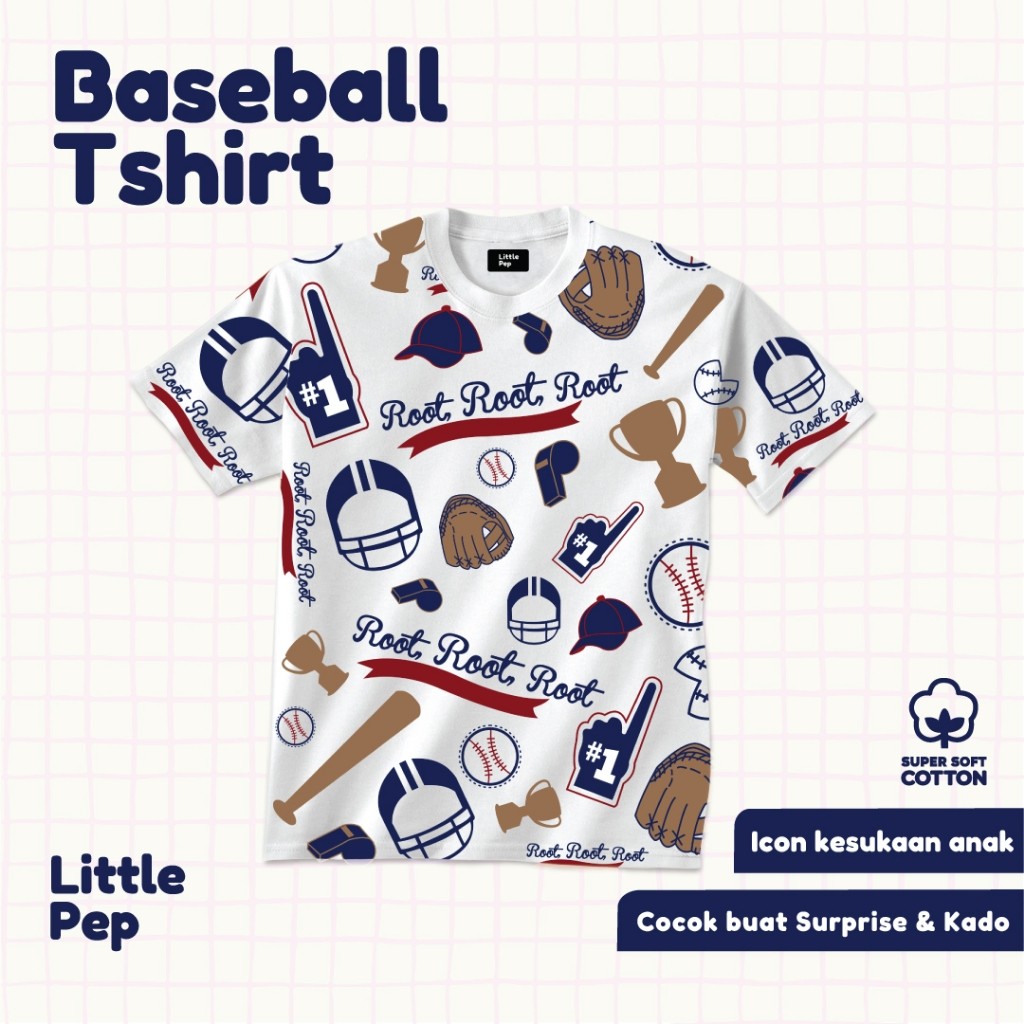 KEENAN Little Pep – All Stars Sport Series | Kaos Anak Laki-Laki & Perempuan Tshirt Anak baju anak M