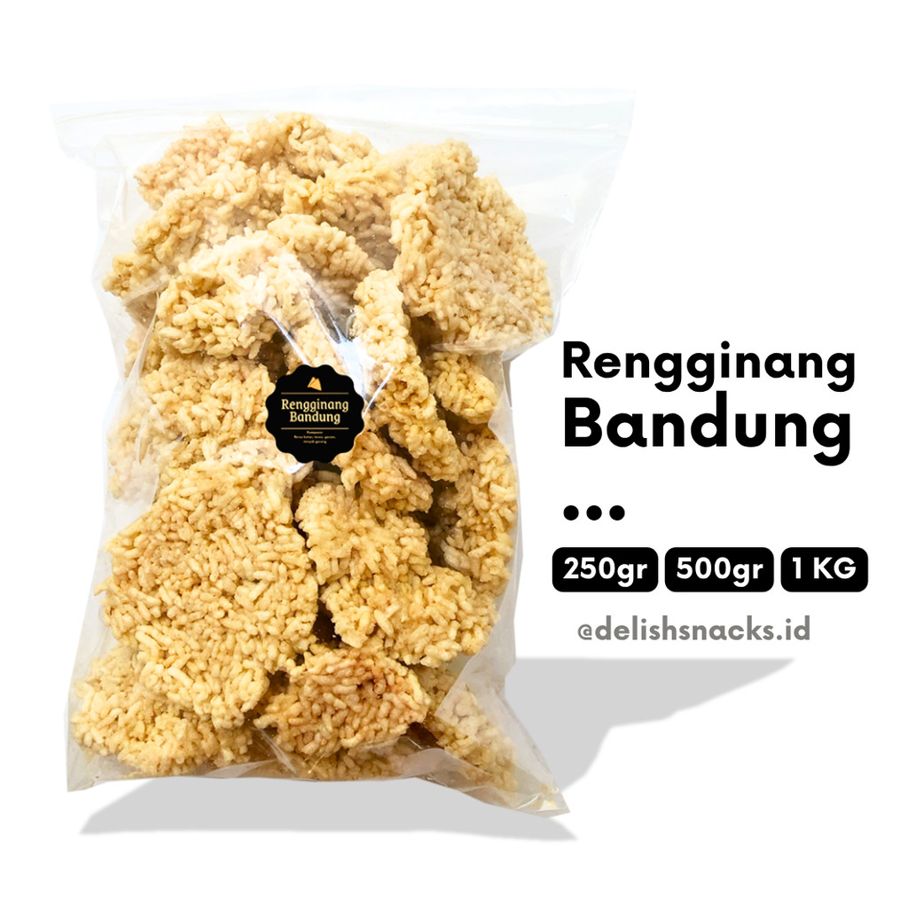 [DELISH SNACKS] Rengginang Bandung (Grosir) 250gr 500gr 1 KG / Cemilan Camilan Grosiran Kiloan