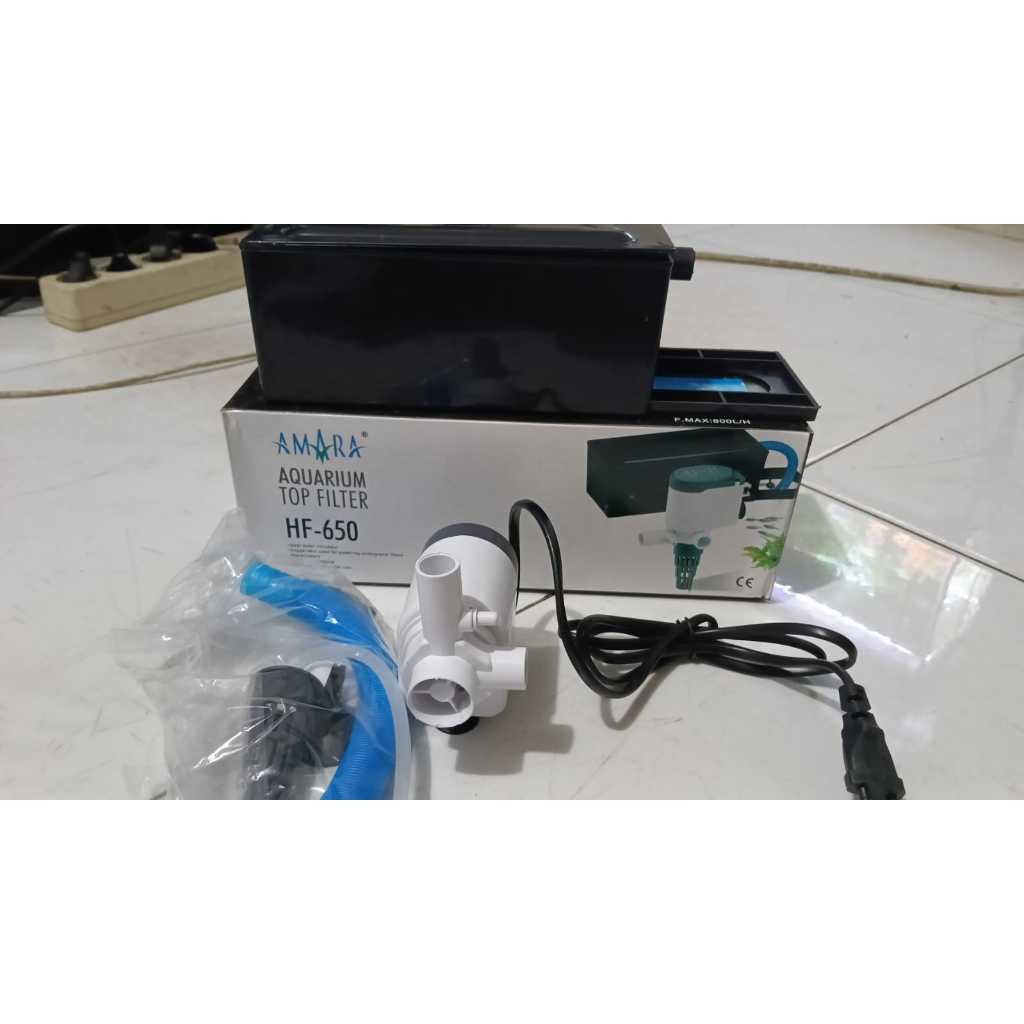 AMARA HF-650 TOP FILTER SET LENGKAP / FILTER AQUARIUM FULL SET