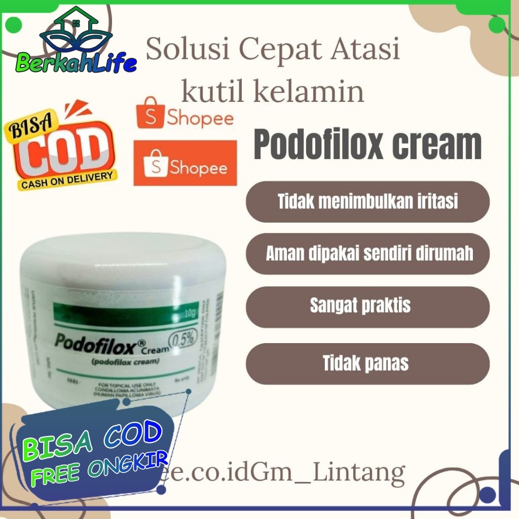 Cream Perontok Kutil Kelamin Podofilox 100% Original Podofilox Candylox Penghilang Kutil Kulit Tanpa