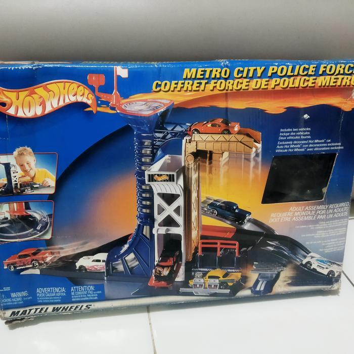 Track Hotwheels Metro City Police Force bekas ARstoreS27