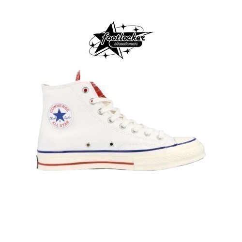 Sepatu Converse  Chuck Taylor All Star 70s Hi Optical White Red Unisex