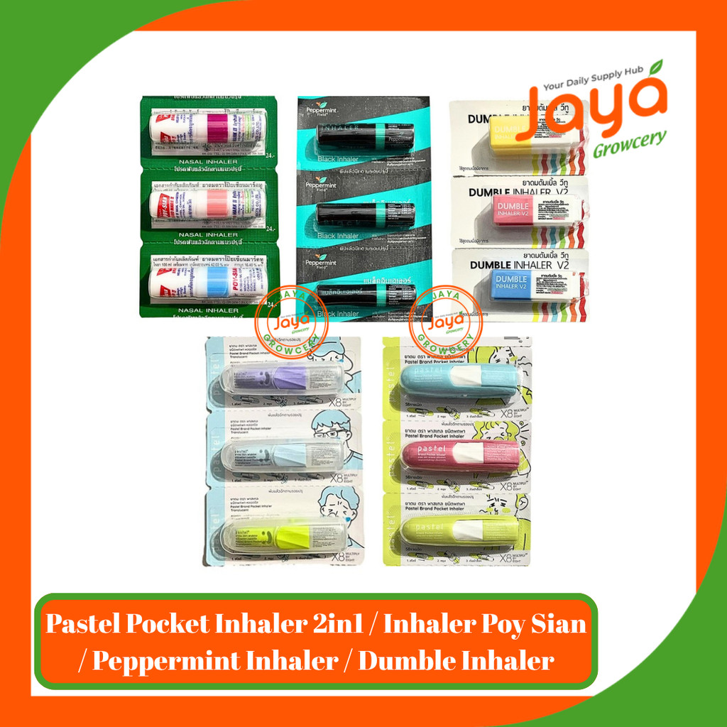 Pastel Pocket Inhaler 2in1 Original Thailand BamBam Lisa BlackPink / Inhaler Poy Sian / Peppermint I