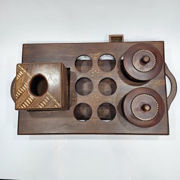 Tempat Aqua Gelas Bahan Kayu Jati Alami / Tempat Aqua Gelas / Tempat Minum