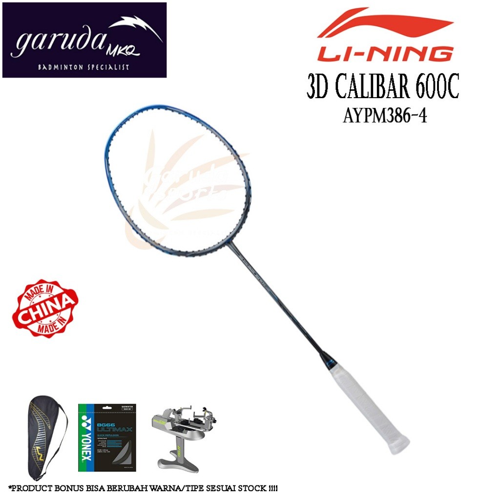 Raket Badminton Lining 3D Calibar 600C / LI-NING Calibar 3D 600 Combat