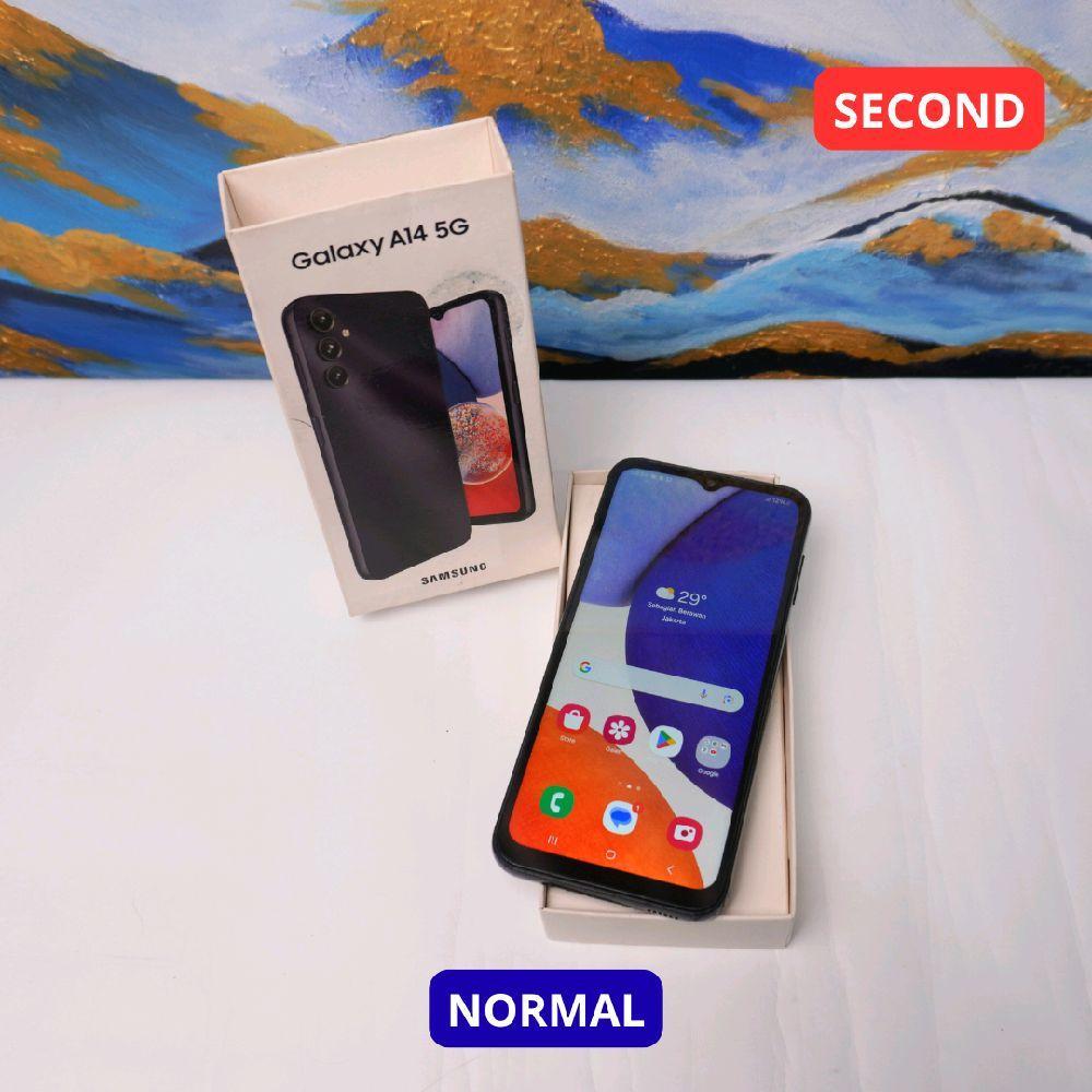 SAMSUNG A14 6/128 GB (5G) - HP SECOND ORIGINAL SINAR MUTIARA CELL