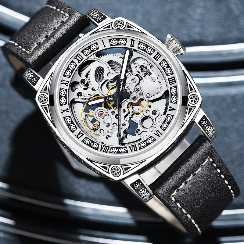 Big Demon Fully Automatic Mechanical Watch Skeleton Men's Watch Waterproof Watch