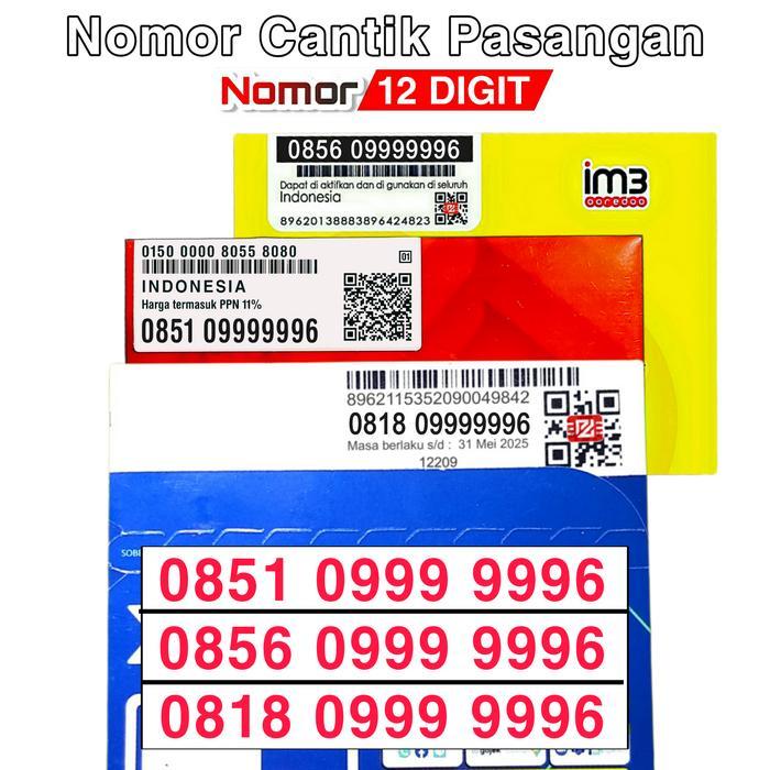 Pasangan Nomor Cantik Telkomsel Hexa 999999 - Nomor Indosat IM3 Hexa 999999 - Nomor XL Hexa 999999