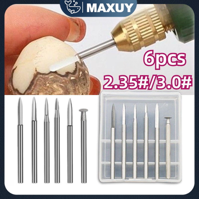 6PCS Mata Bor Ukir Kayu 2,35MM 3MM Untuk Alat Putar Mata Bor Kayu Kecil Kualitas Tinggi Mata Bor Kik