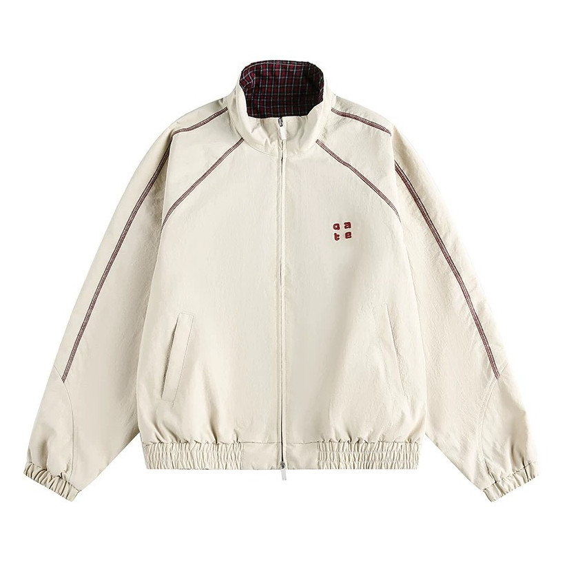 Qate Jacket Parasut Double Zipper