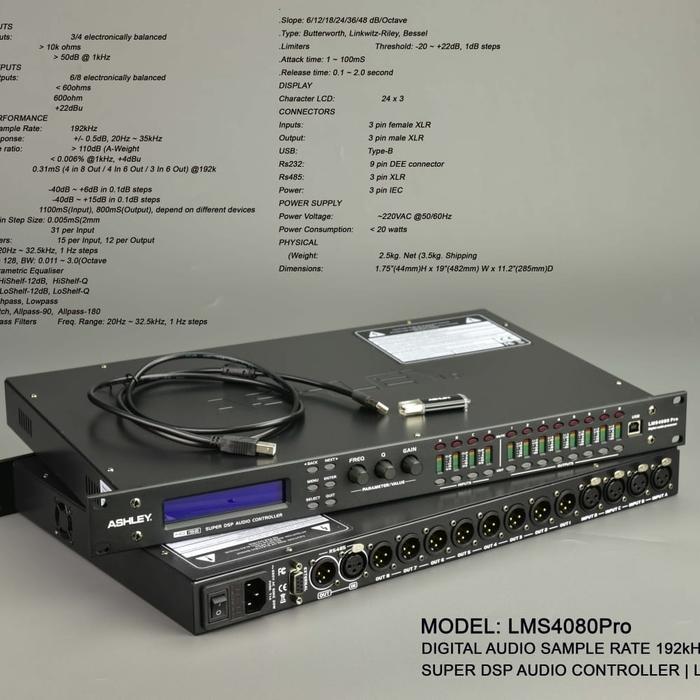 SPEAKER MANAGEMANT ASHLEY LMS 4080 PRO / LMS 4080PRO 4IN 8OUT ORIGINAL