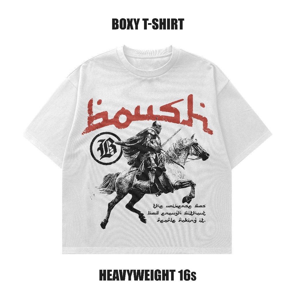Kaos boxy heavyweight cotton combed 16s | Boxy Tee