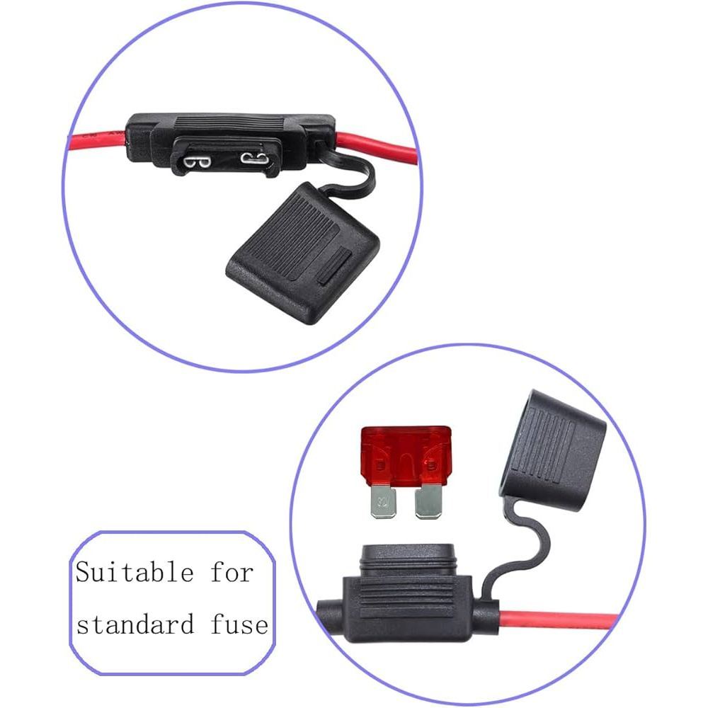 Rumah Fuse Box Sekring Waterproof Untuk Type Standart dan Mini Sudah Ada Kabel Bintik Motor Mobil