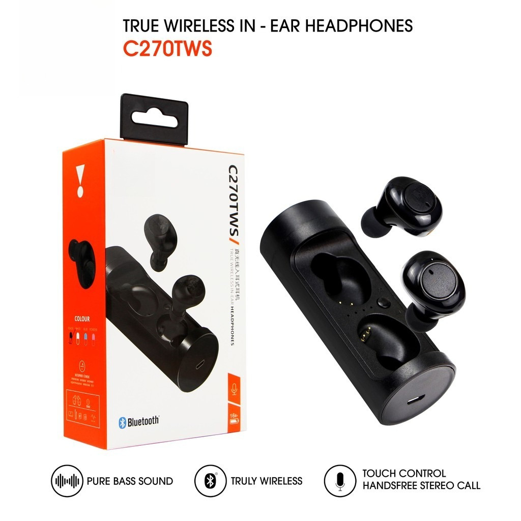 TWS C270 Bluetooth Earphone C270 Wireless Headphones For Andorid Ios