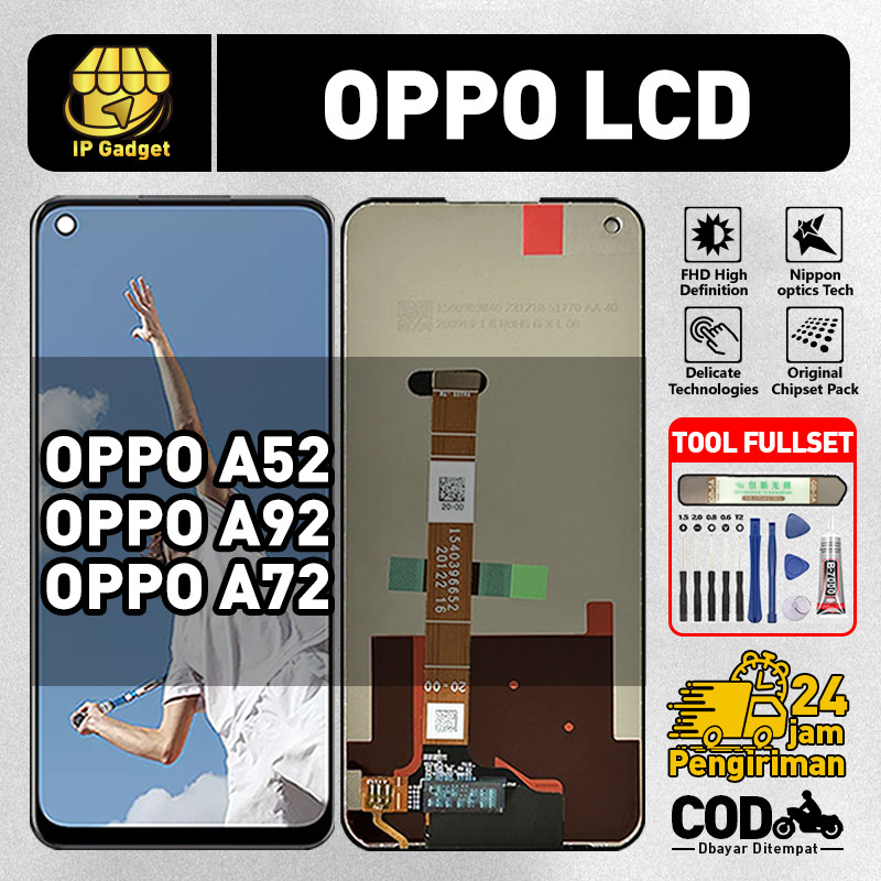 ORIGINAL LCD OPPO A52 / A92 / A72 Fullset ORI HP Asli Touchscreen Layar Sentuh HP COD