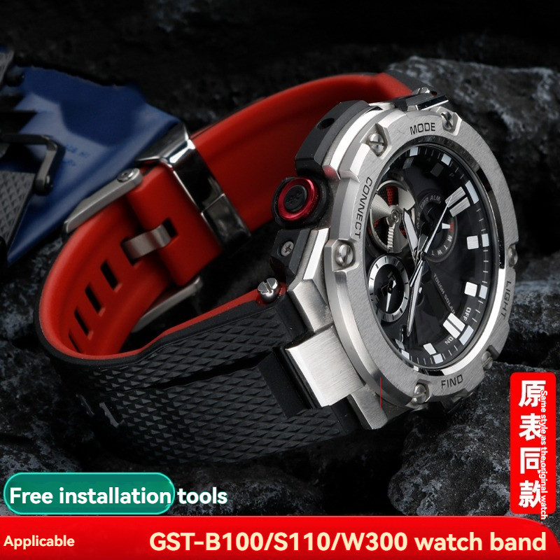 26mm Resin Silicone Wat Band – Noted Strap for Casio G-SHOCK GST-210/W120L/S130L/S310 GST-B100 W300/