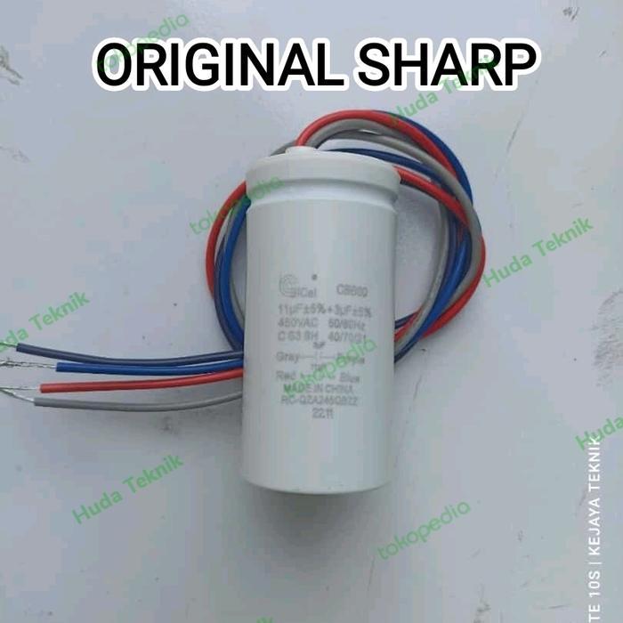 kapasitor mesin cuci sharp 2 tabung