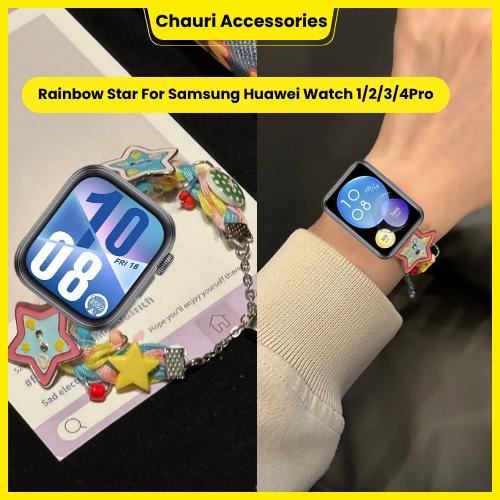 Rainbow Star Strap for Huawei Watch Fit 1 Huawei Watch Fit 2 Huawei Watch Fit 3 Huawei Watch Fit 4 H