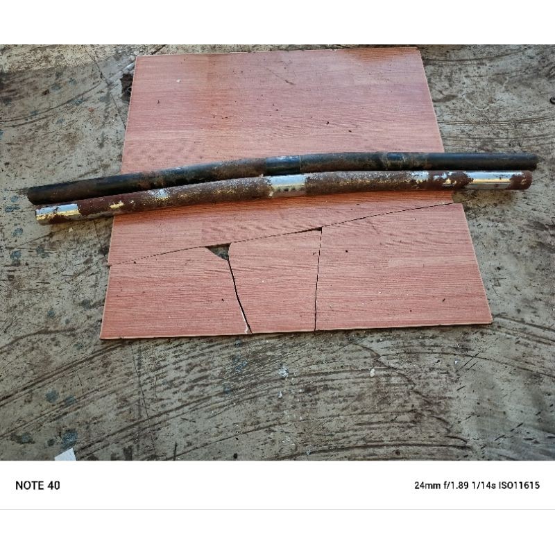 stang sepeda mtb besi lurus atau flat bar antiq