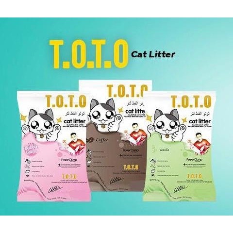 Pasir toto 25L pasir Kucing wangi gumpal toto 25