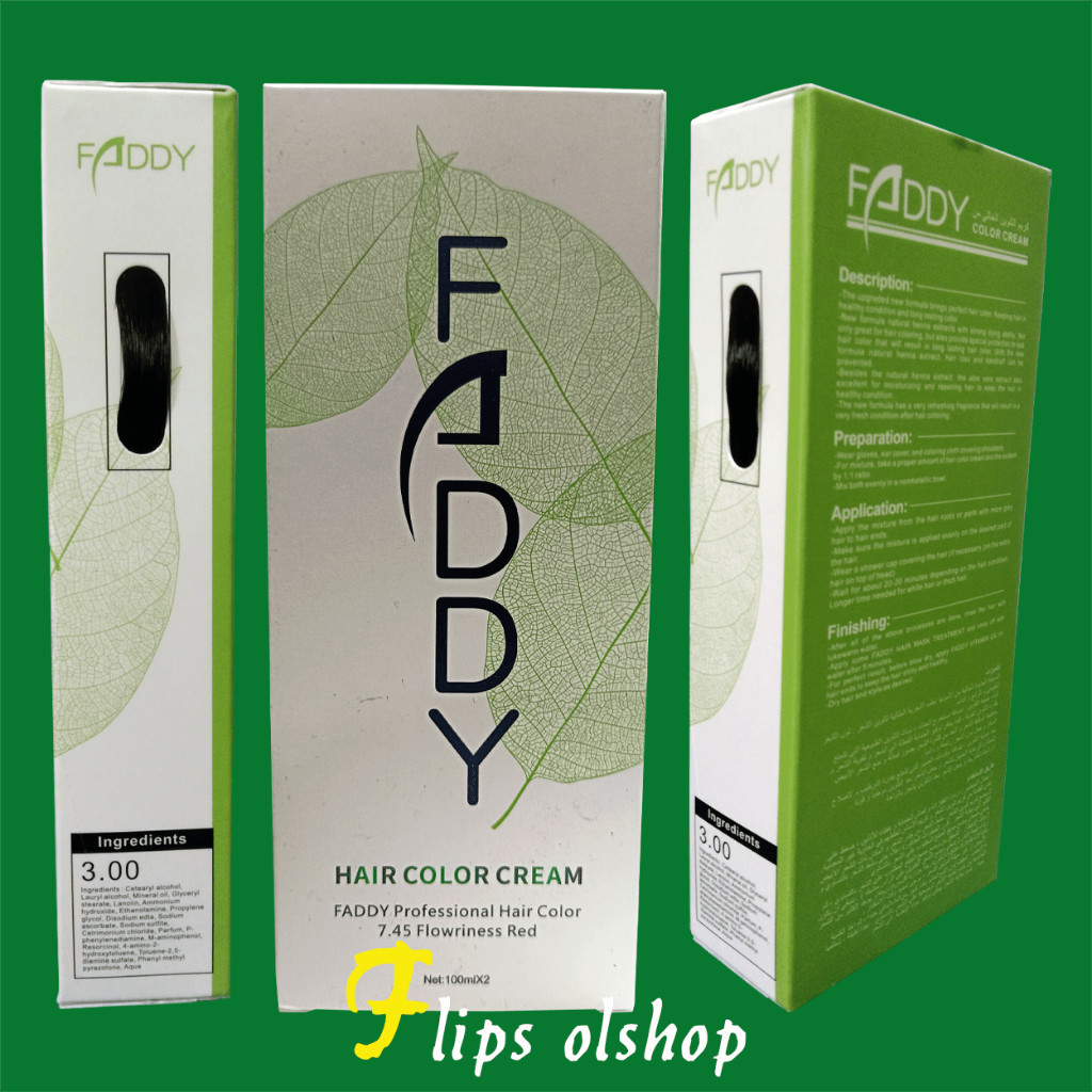 HAIR COLOR PROFESSIONAL FADDY 2X100ML | PEWARNA RAMBUT | CAT RAMBUT