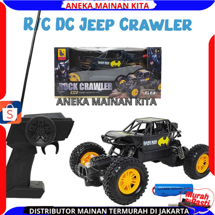 Mainan Mobil Remote Control Rock Crawler Rc Jeep Crawler 777-625 Baterai Cas