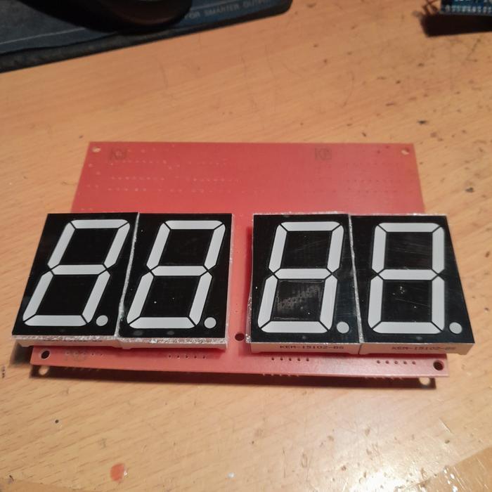 PCB Arduino Driver 74HC595 595 seven segment 1.5 inch 4 digit timer CA BEST