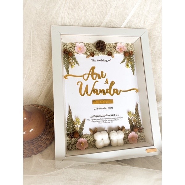 Sehari Jadi MAHAR FULL RUSTIC / MAHAR AKRILIK / MAHAR BUNGA KERING / MAHAR MURAH