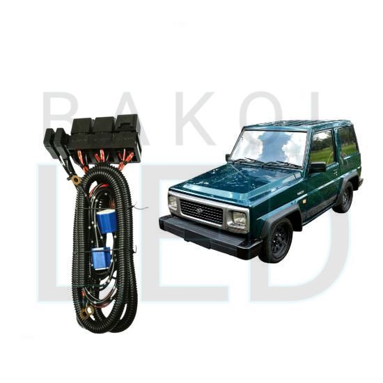 Relay Set Lampu Utama LED H4  Mobil Daihatsu Feroza BL