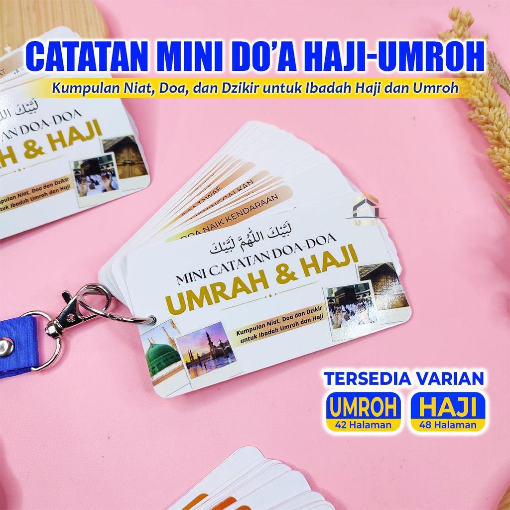 ANP88 -   Catatan Doa Uuntuk Dibawa Haji dan Umroh / Bacaan Doa Dzikir Umrah dan Haji / Mini Nota Ha