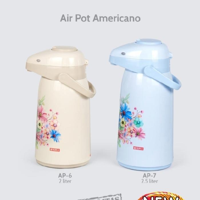 Termos air panas pompa lion star 2 liter/termos air panas pencet lion star 2 liter/thermos air panas