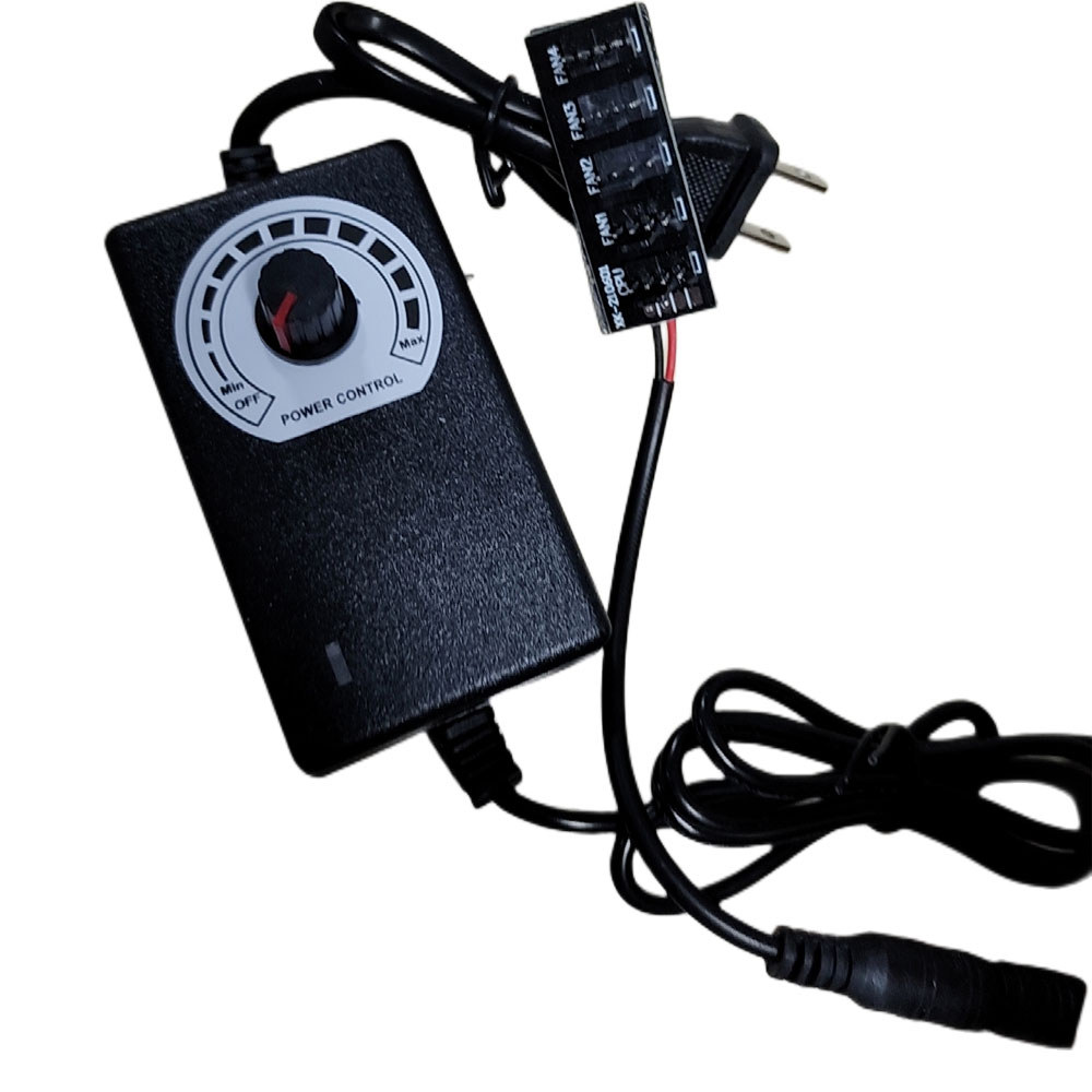 Computer CPU Fan Speed Controller Control Transformer 2A 4p 100V 220v To DC 3V12V External Power Sup