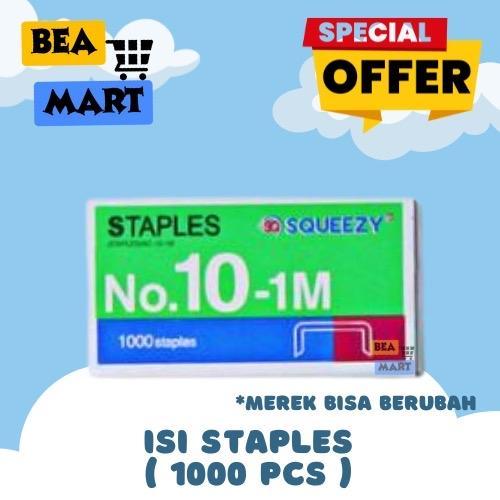 Isi Staples 1000 Pcs | Refill Steples Hekter Jepretan Necis Kecil Sedang No.10-1M Stapler HD-10 / HD