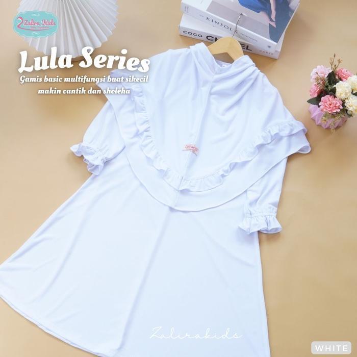Zalira GINAL - Gamis Bayi newborn set jilbab Polos usia 0 bulan - 2 tahun terlaris Lula series ginal