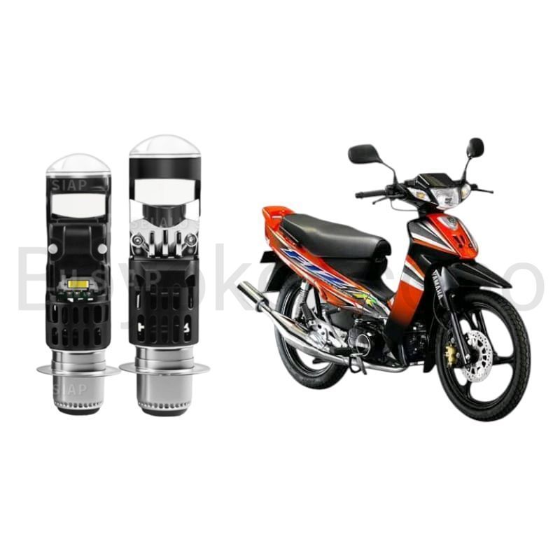 1pcs Lampu depan LED H6 Mini BiLED motor Yamaha F1z F1ZR Byk
