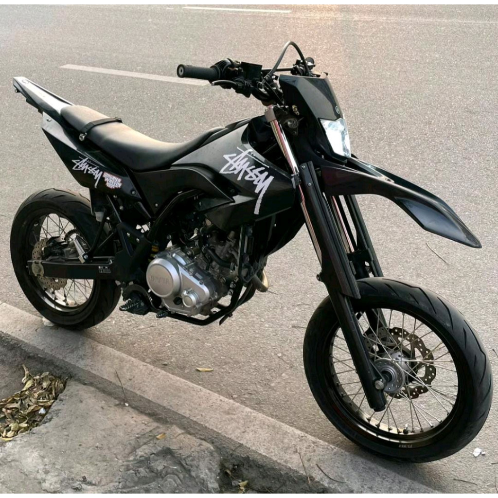 stiker wr 155 custom decal free request khusus doff kasar bagus keren terjangkau full black