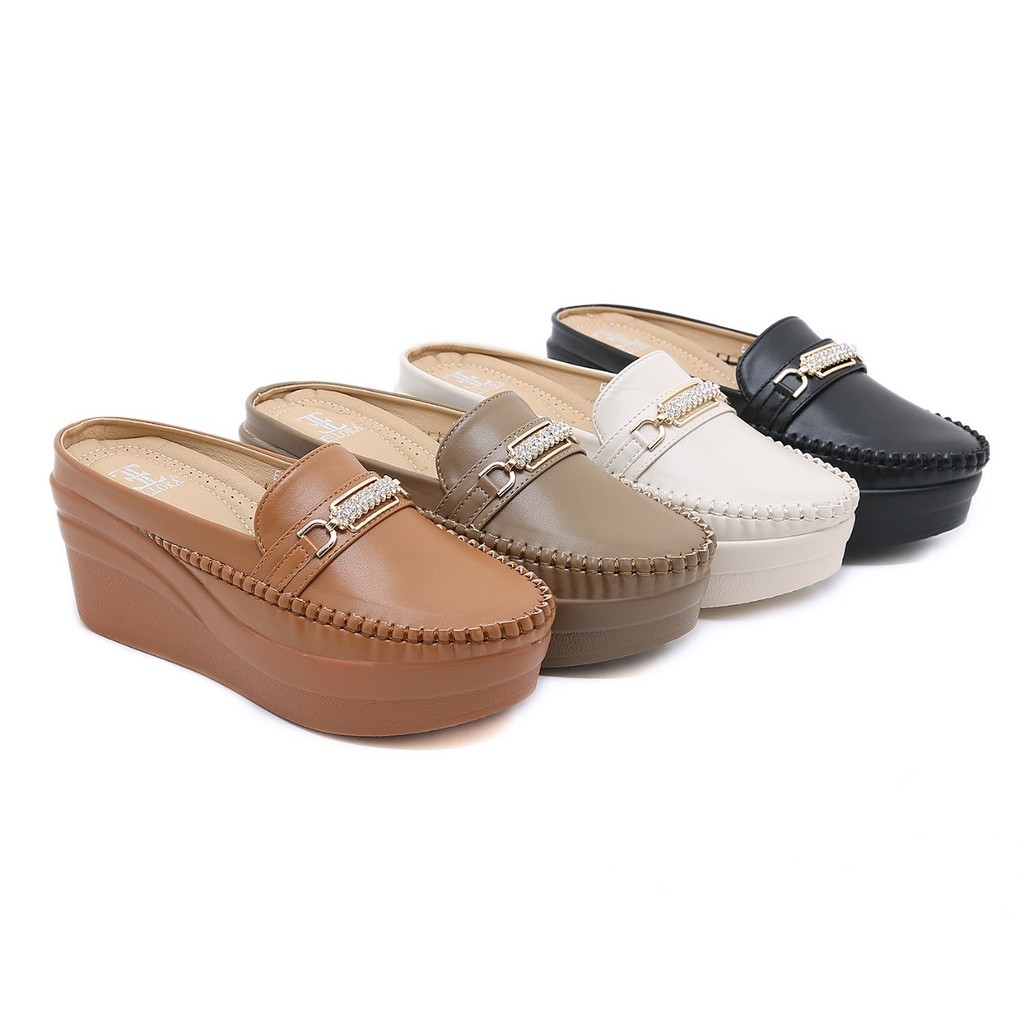 ELLORA  EB-1218 Sepatu Wedges Wanita Import