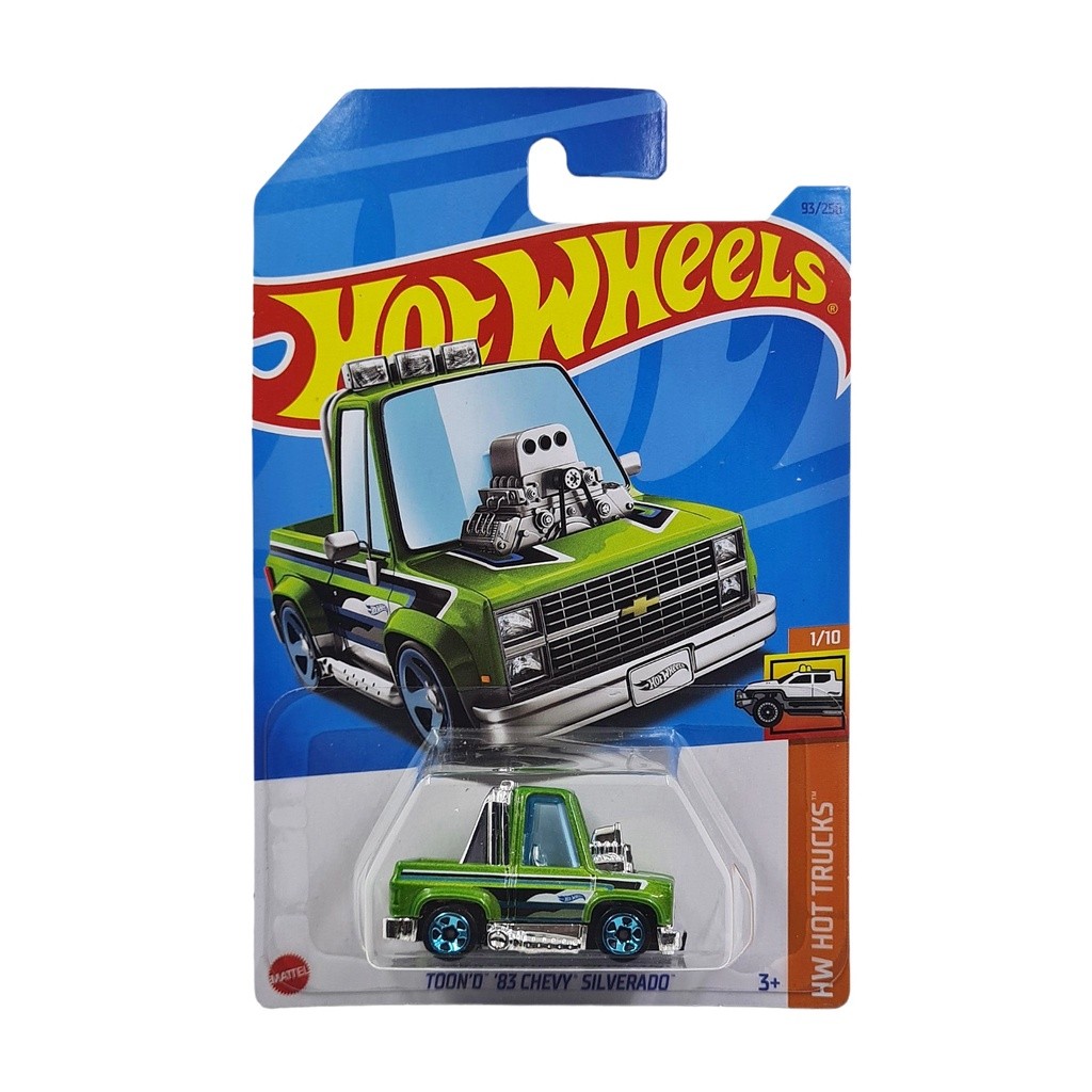 Hot Wheels Toon'D 83 Chevy Silverado Hijau -
