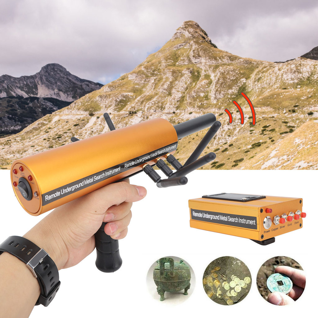 Metal Detector Metal Finder AKS Metal Detector Metal Pinpointer 30m Depth 1200m Range 6 Antenna Accu
