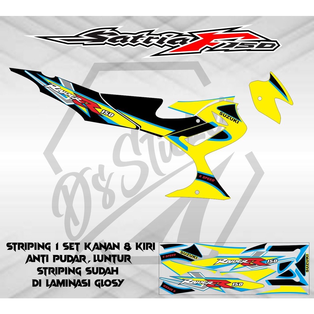 STRIPING VARIASI SATRIA FU CKD THAILAND
