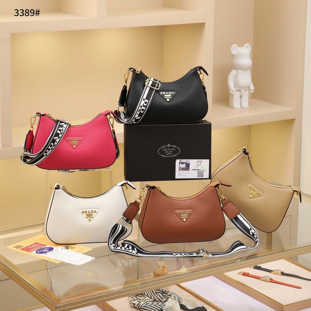 Tas Wanita #3389 Togo Leather Hobo Shoulder Bag Branded Import