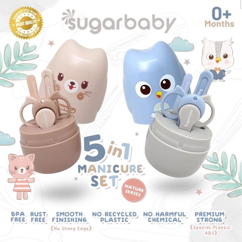Sugarbaby 5in1 Manicure Set - Alat Perawatan Bayi Manicure