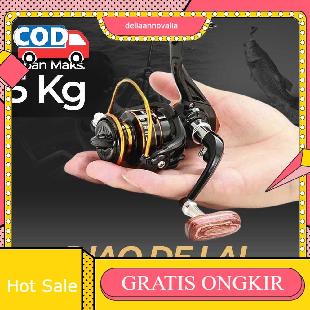 Reel Pancing Mini Gulungan Kerekan Pancingan Ikan Alumunium Fishing Spinning Reel