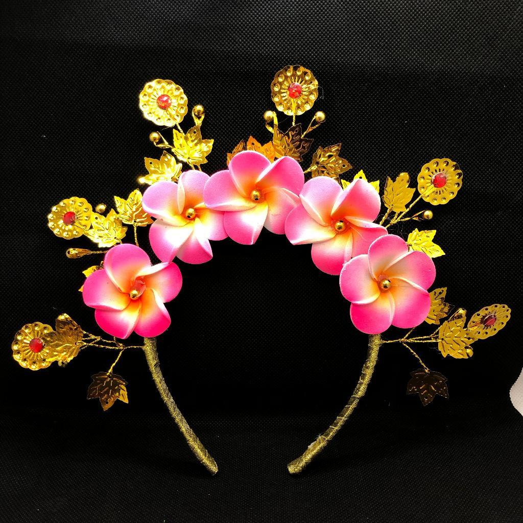 Bando tari terbaru / Bando tari hiasan bunga kamboja warna warni